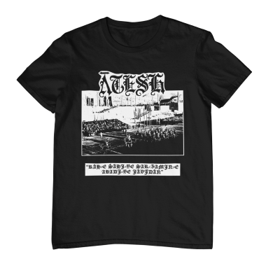 T-shirt ATESH - Phrase Persane Imprimée - Taille XL - Blanc - Neuf Sans étiquette